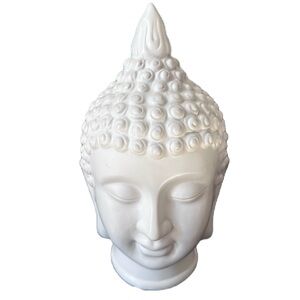 Apropos Buddha Head Ceramic Statue‎ Figure Meditation Spiritual Zen Home Decor